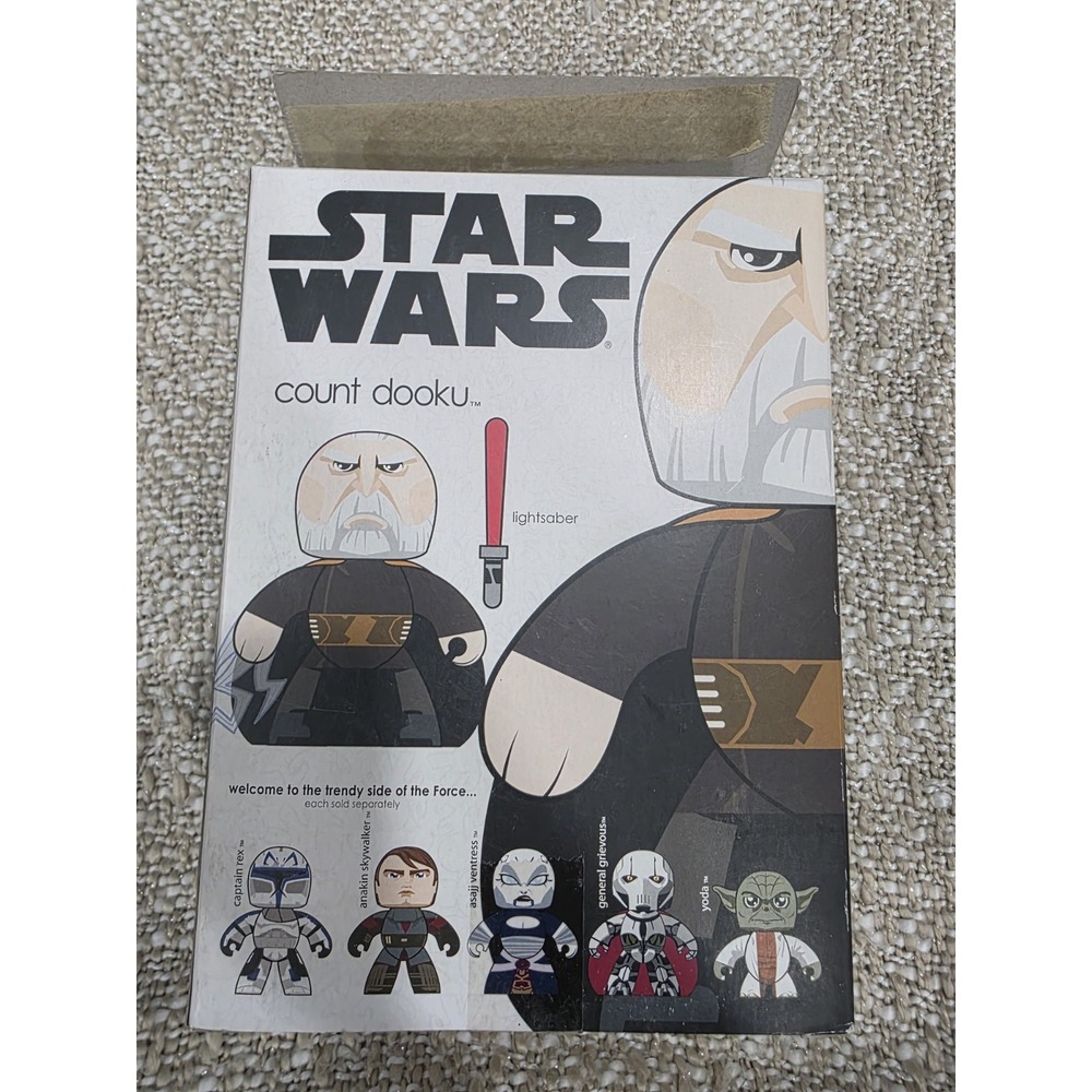 RARE Star Wars Mighty Muggs Count Dooku 2008 Hasbro 6" Action Figure New Sealed - Picture 7 of 9